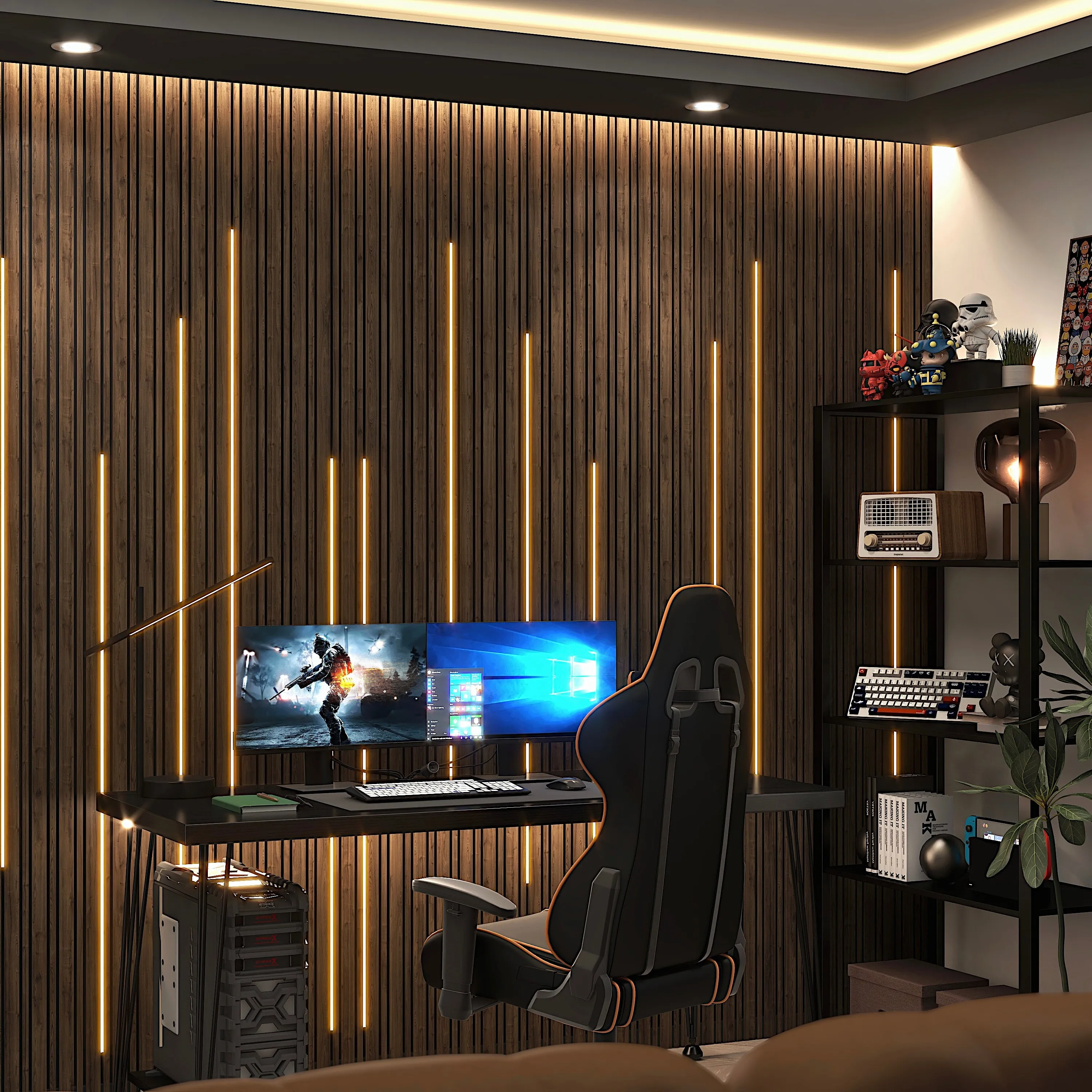 Acoustic SlimWide Slat Panel