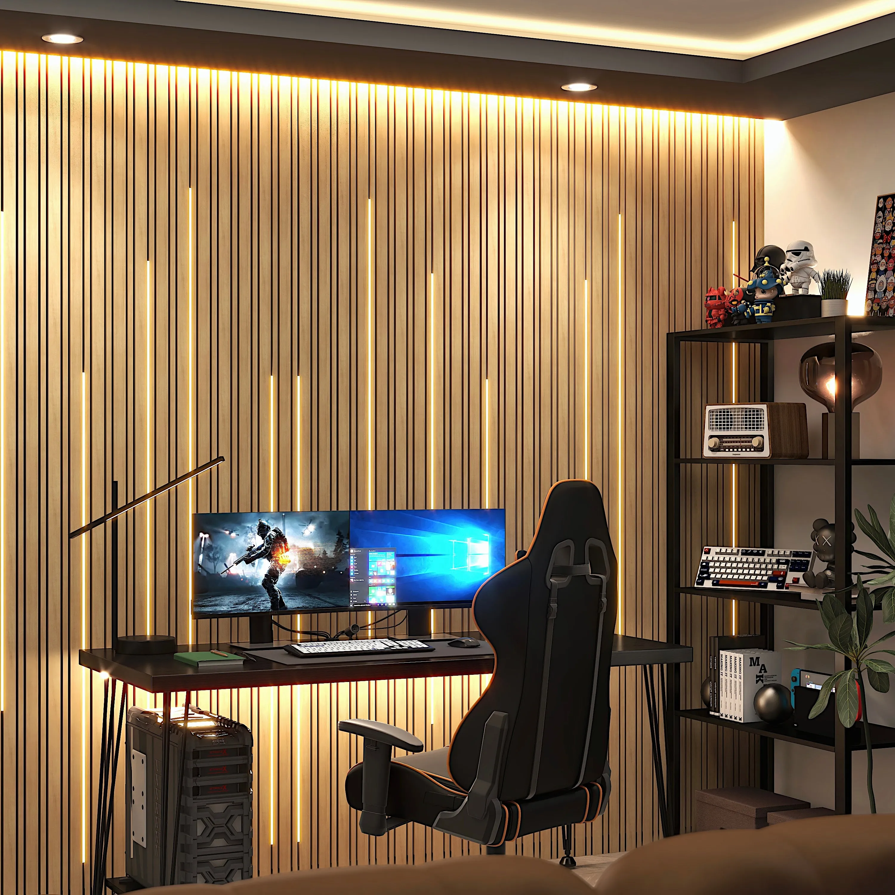 Acoustic SlimWide Slat Panel