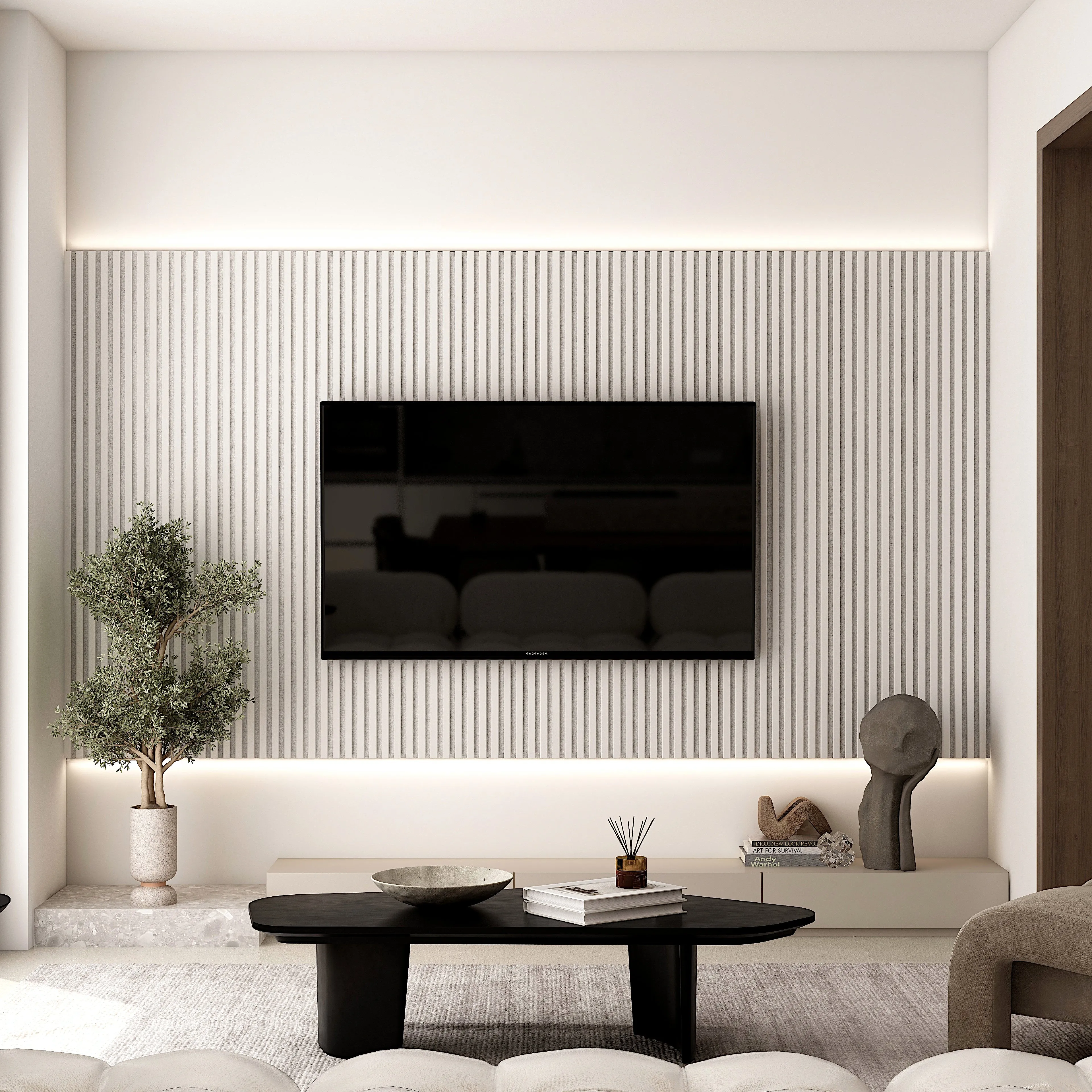Acoustic Wooden Color Wall Slat Panel