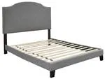 Adelloni Gray King Upholstered Bed