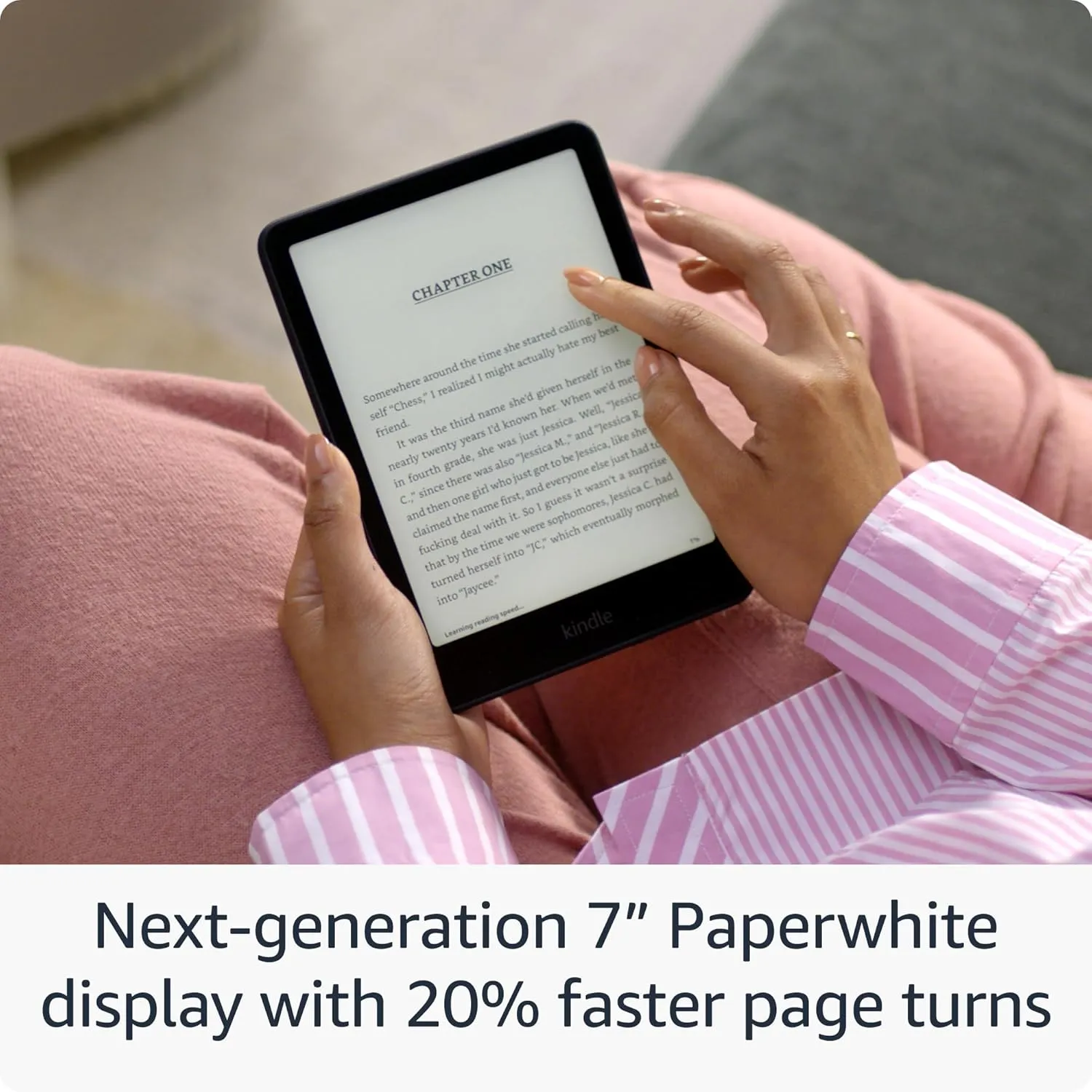 All-new Amazon Kindle Paperwhite (16 GB)  Our fastest Kindle ever, with new 7" glare-free display, and weeks of battery life  Jade   3 Months of Kindle Unlimited (with auto-renewal)