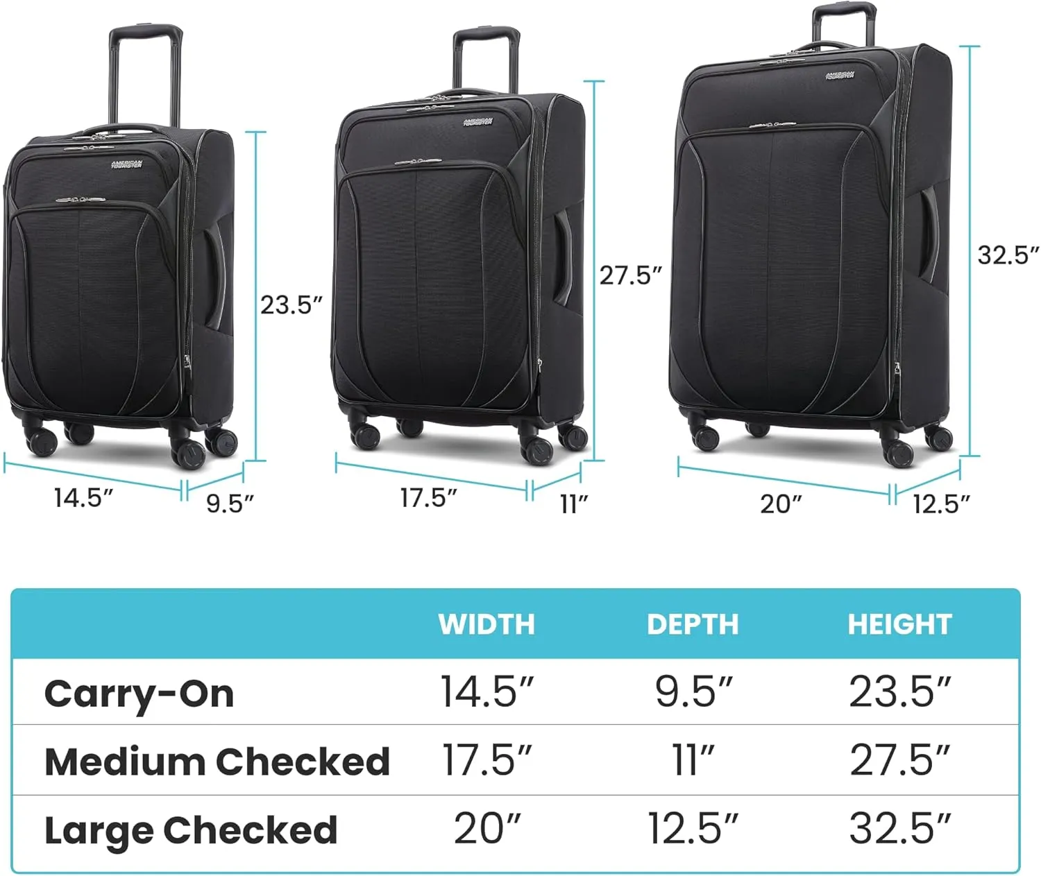 American Tourister 4 KIX 2.0 Expandable Softside Luggage with Spinner Wheels, 24 SPINNER, PURPLE ORCHID