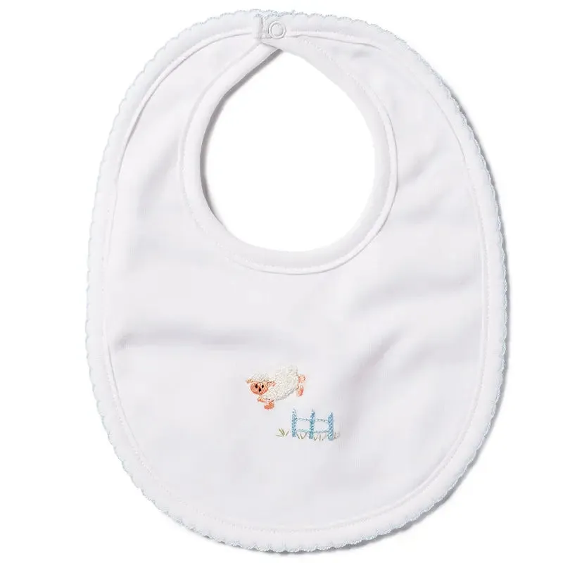Blue sheep baby keepsake gift set