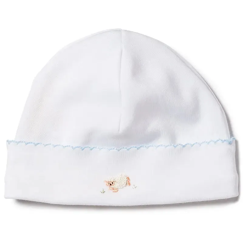 Blue sheep baby keepsake gift set