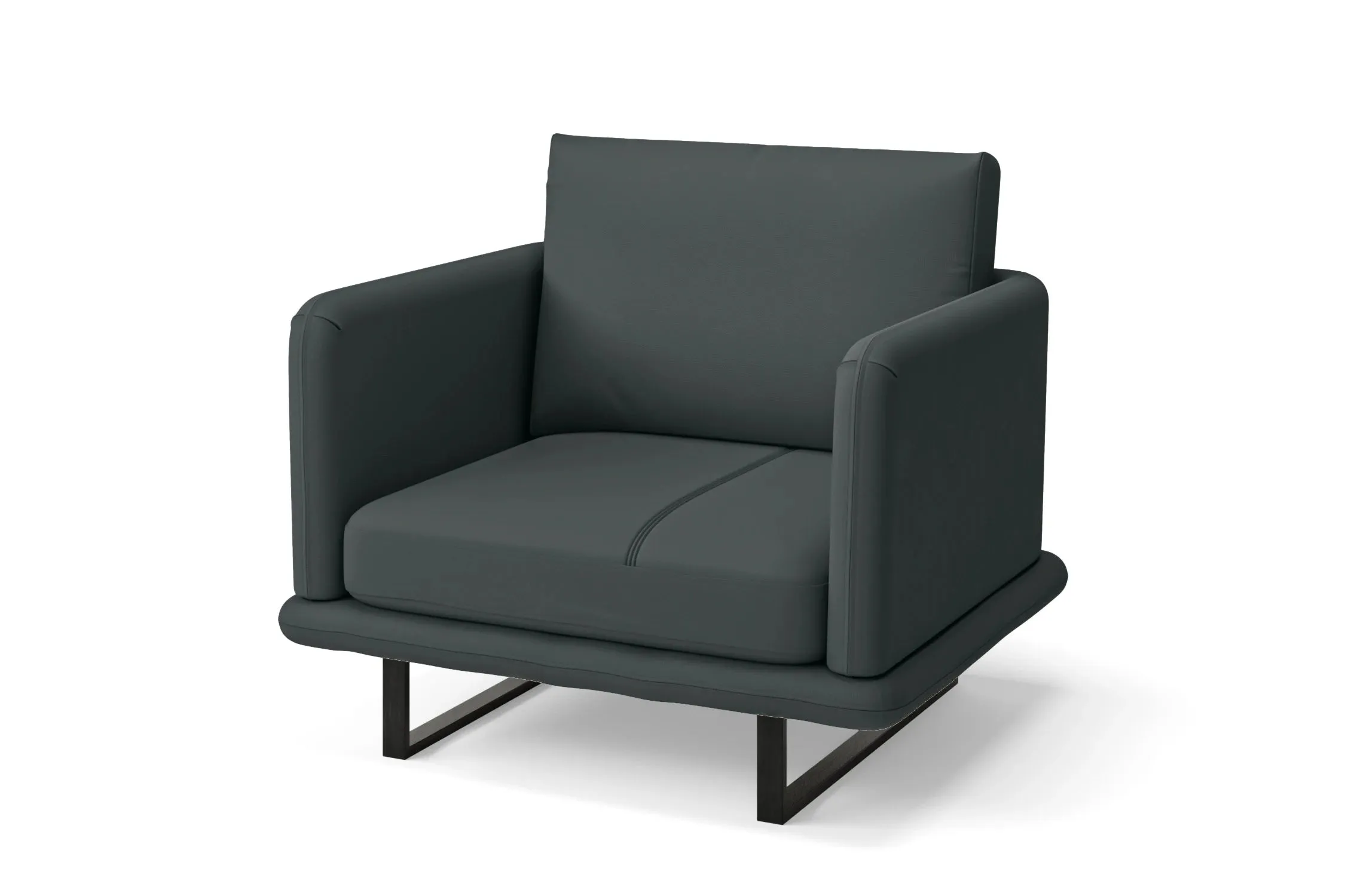 Calabria Armchair Slate Leather
