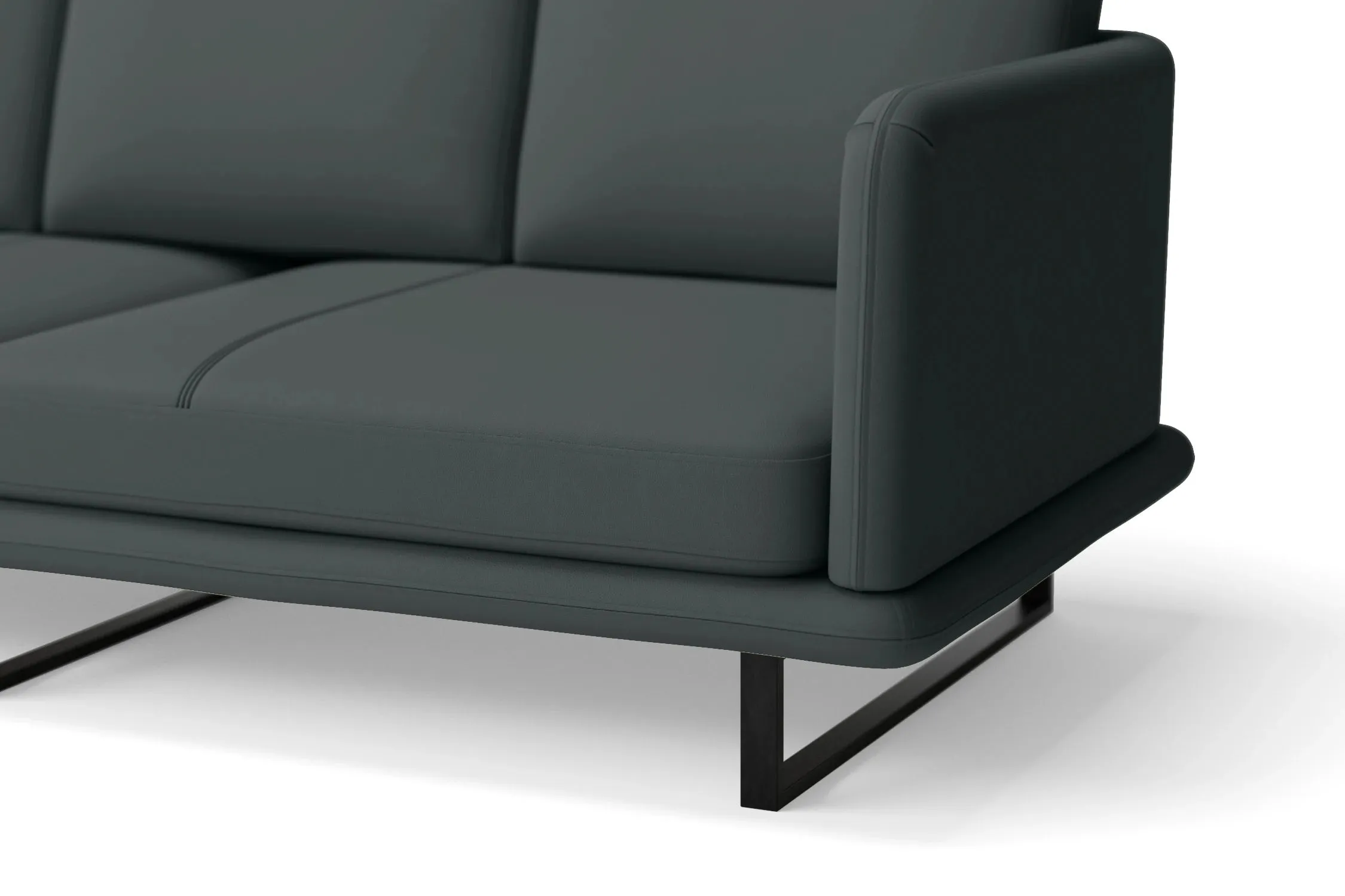 Calabria Armchair Slate Leather