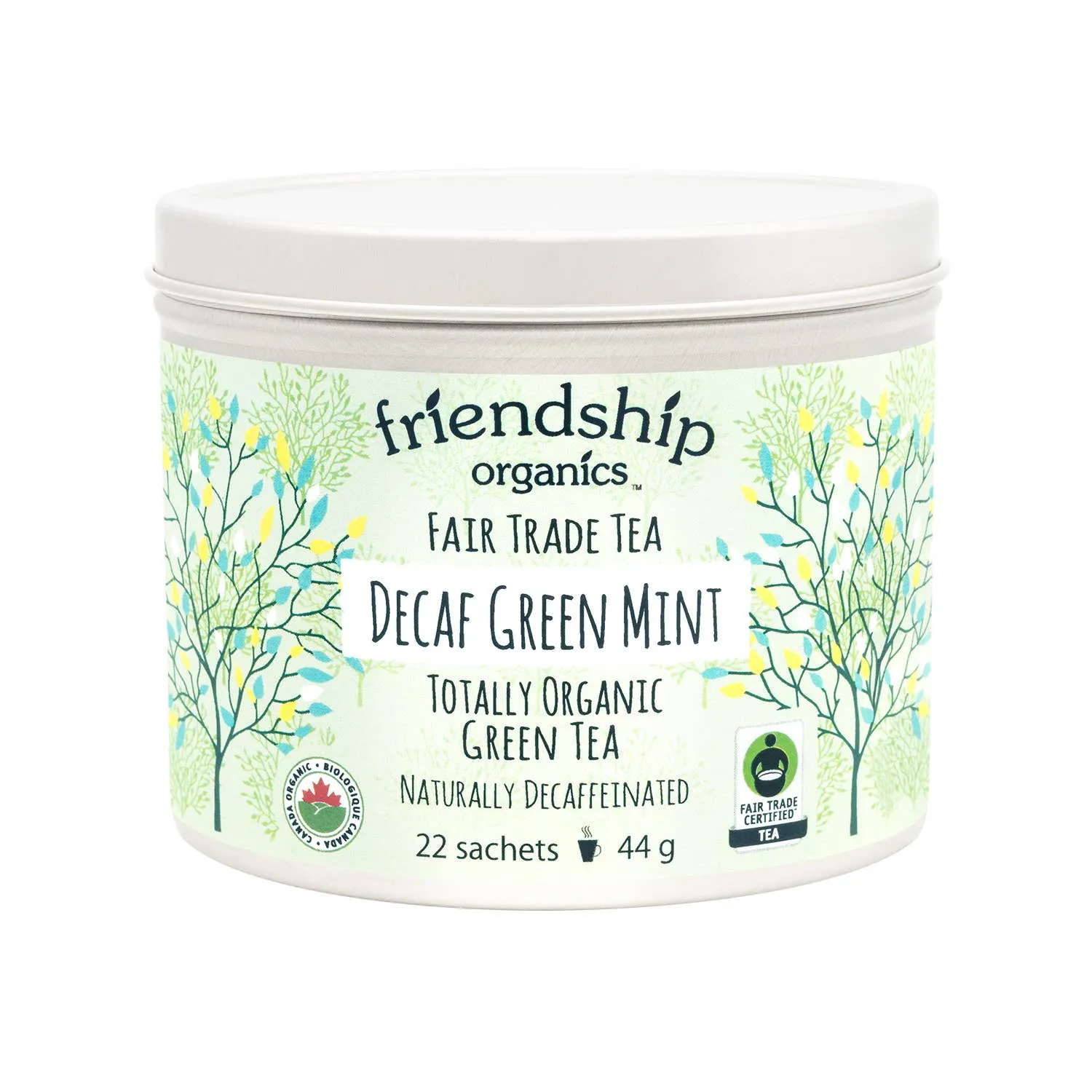 Decaf Green Mint Tea, Organic and Fair Trade Certified