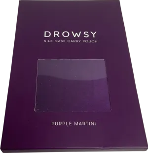 Drowsy Purple Silk Mask Carry Pouch