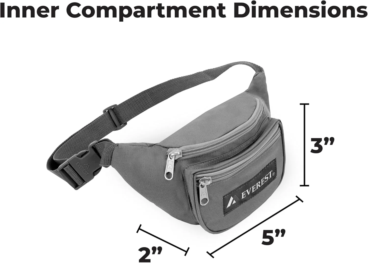 Everest Signature Waist Pack - Junior, Black, One Size
