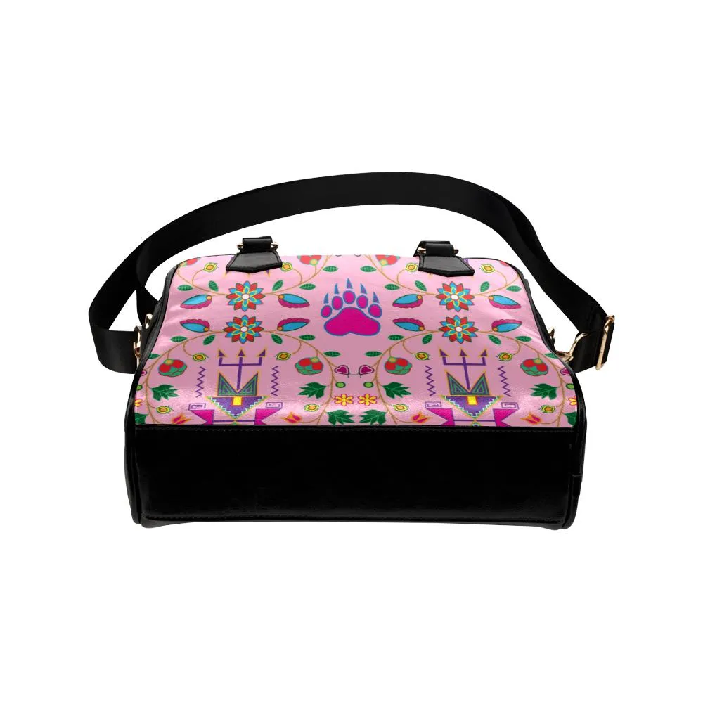 Geometric Floral Fall-Sunset Shoulder Handbag