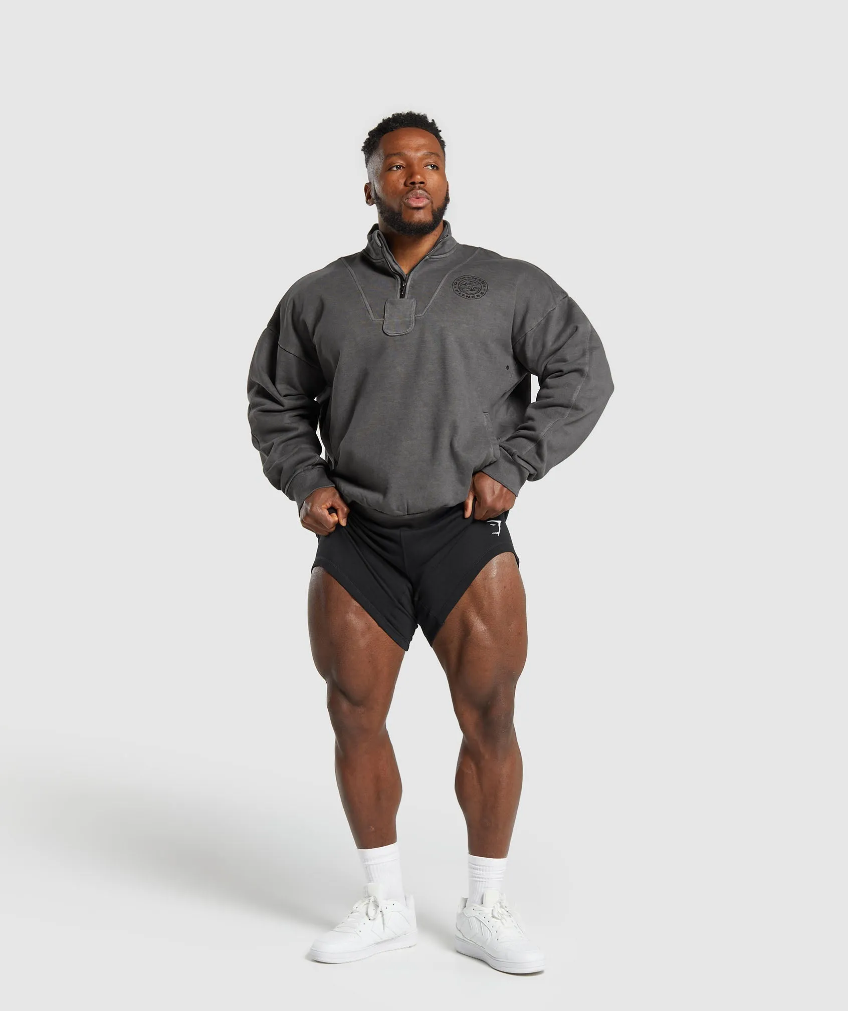 Gymshark Premium Legacy 1/4 Zip - Black