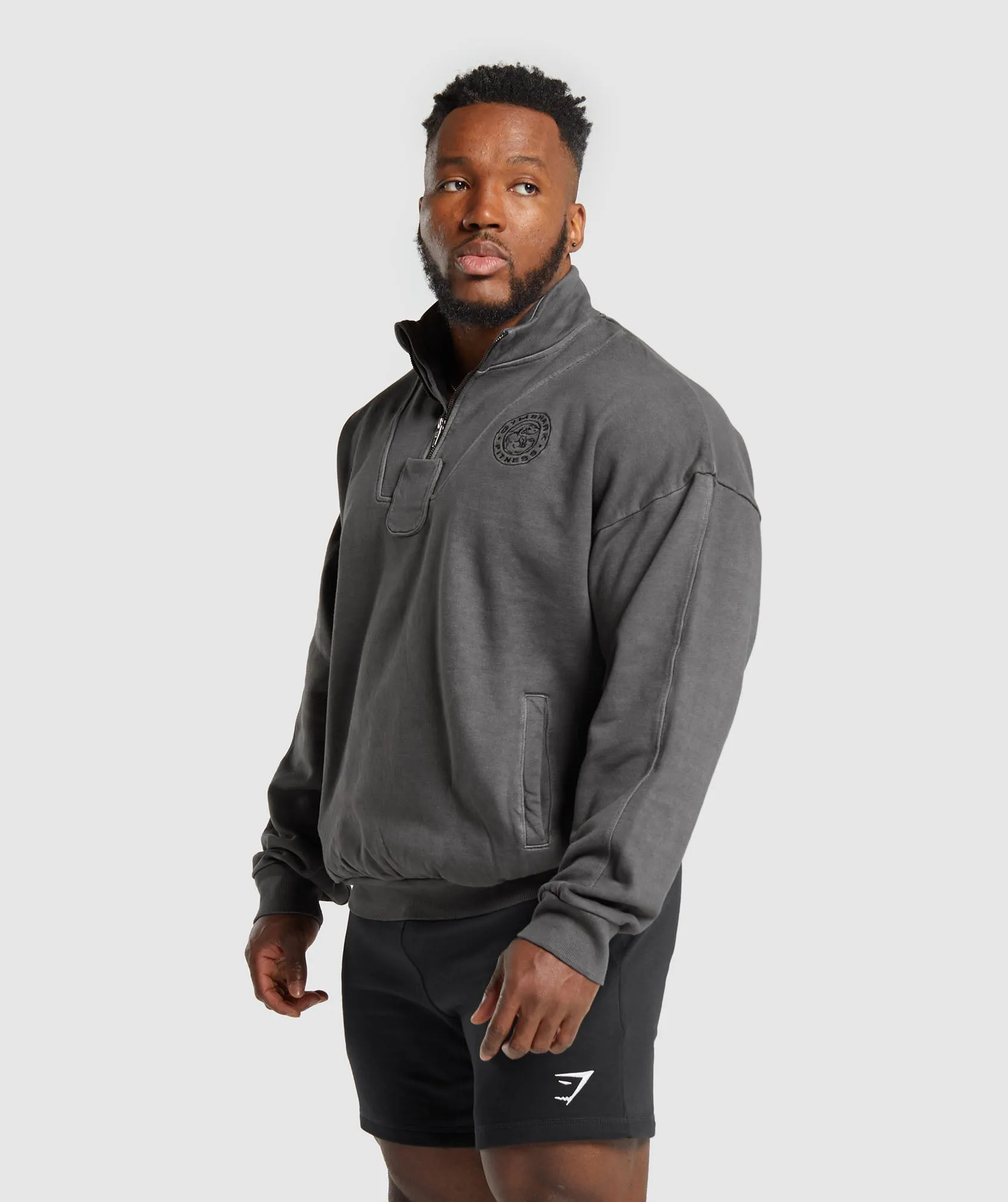Gymshark Premium Legacy 1/4 Zip - Black