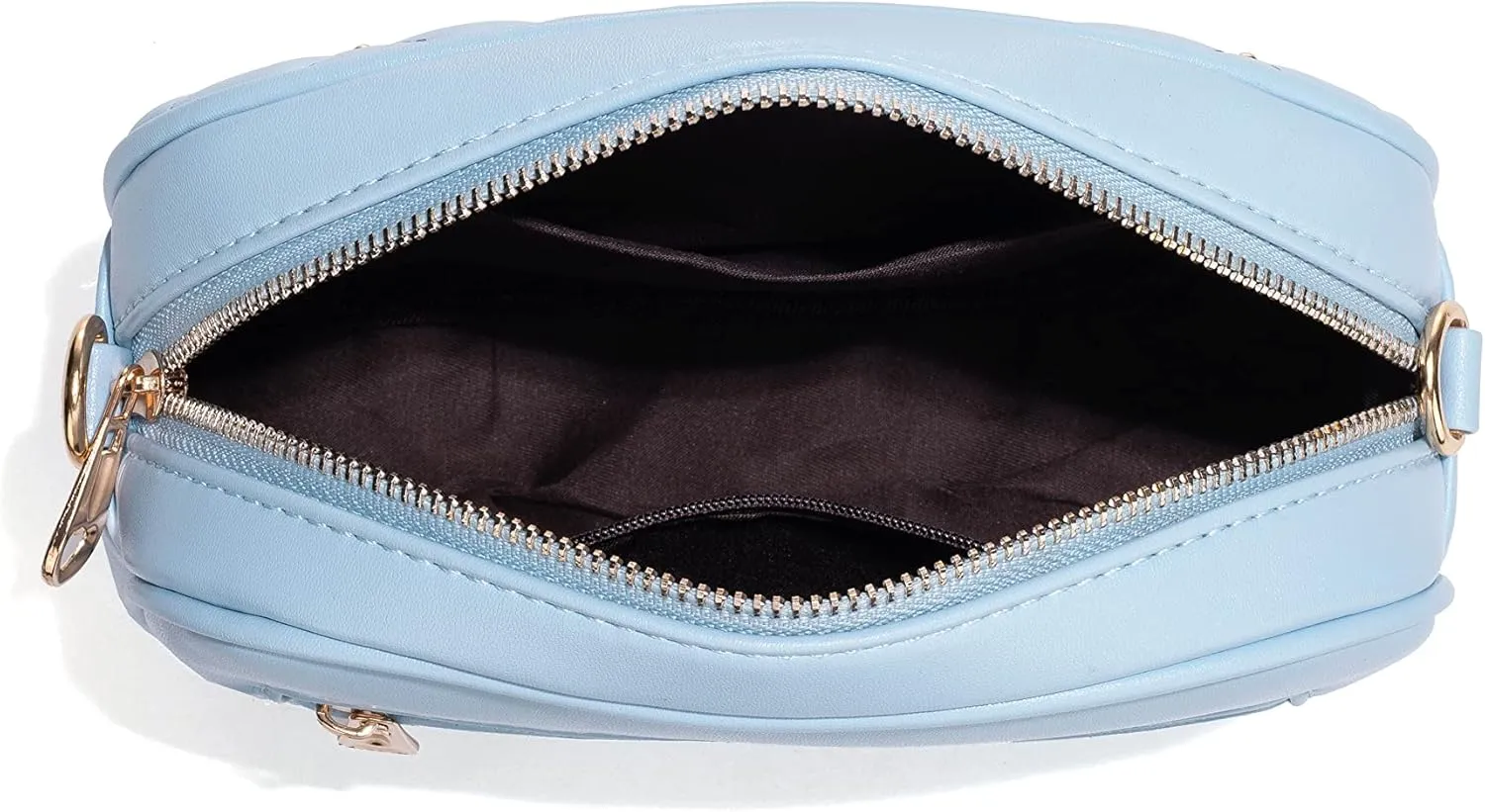 Hanbella Cross body Clutch Purses for Women & Teens - Cute Small Quilted Leather Shoulder Bag with Gold Chain for Girls