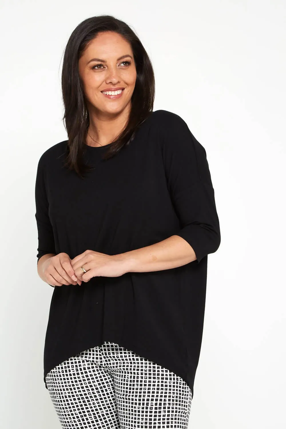 Irena Bamboo Top - Black