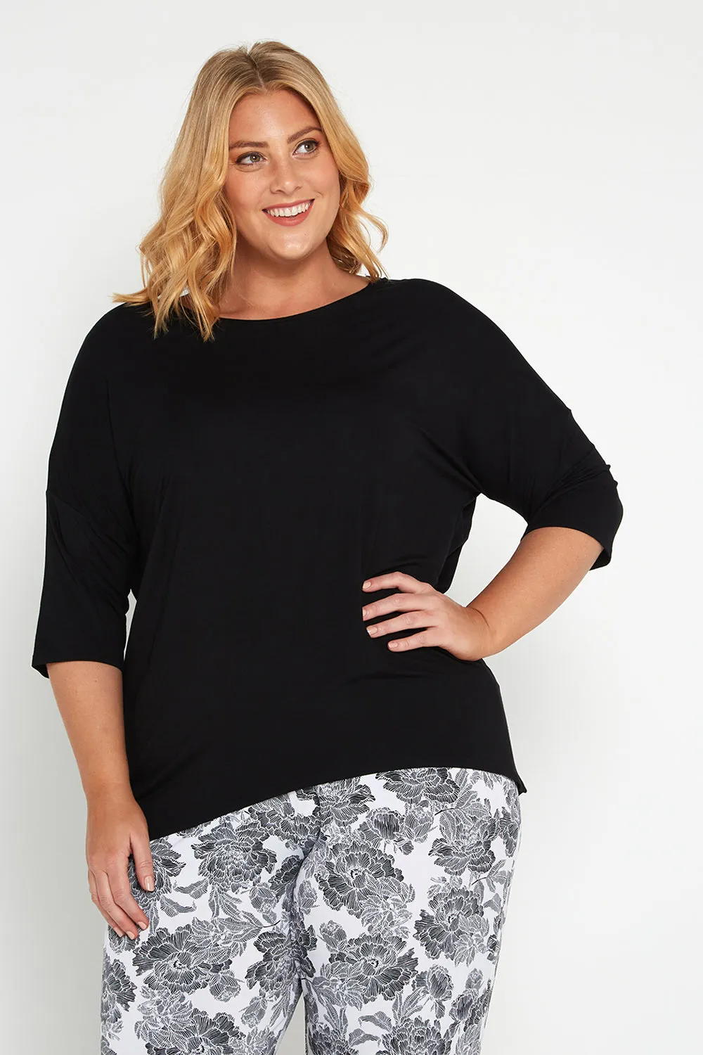 Irena Bamboo Top - Black