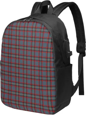 Irish Clan Mcnamara Macnamara Tartan Plaid Usb Travel Laptop Backpack  Durable Polyester Backbag With Charging Port & Headphone Jack