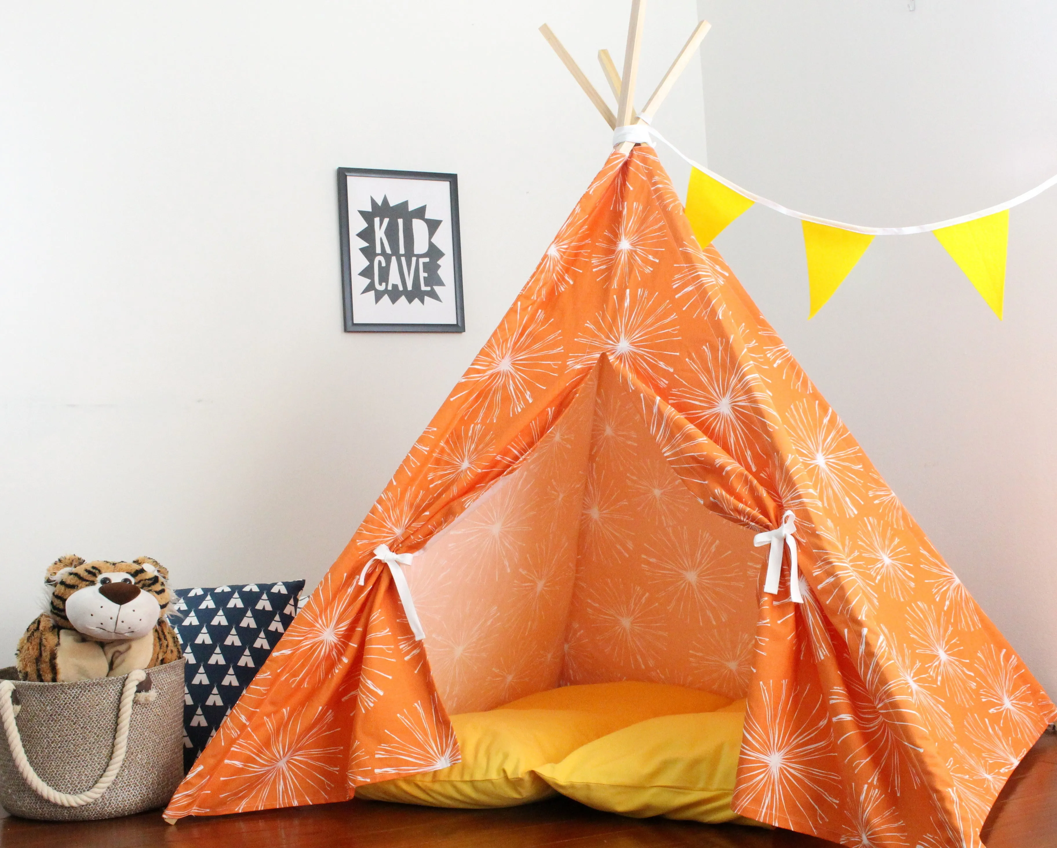 Kids Teepee Play Tent Sewing Pattern, Suitable for all fabric prints