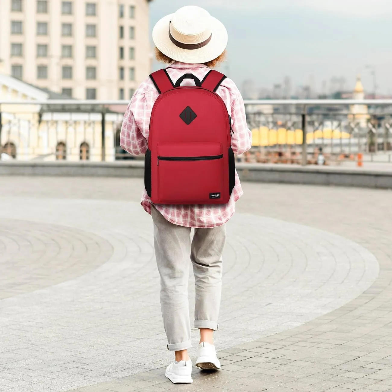Laptop Backpack,School Backpack Bookbag for Women and Teen Girls Backpack with USB Port for College Students Work