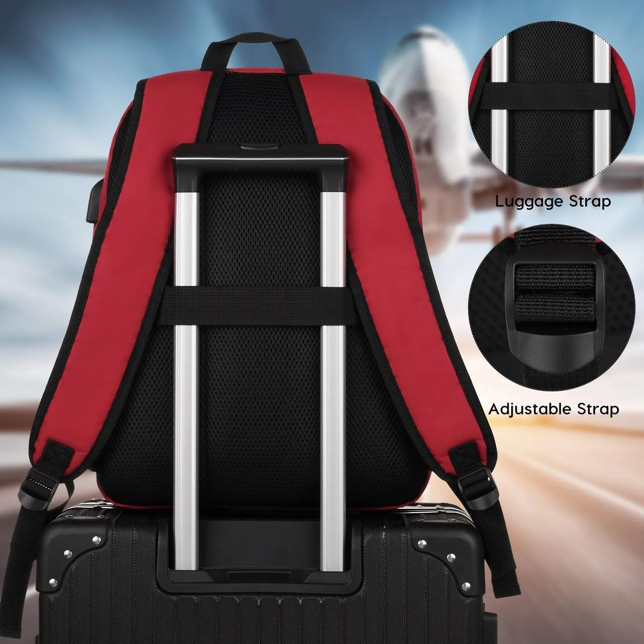 Laptop Backpack,School Backpack Bookbag for Women and Teen Girls Backpack with USB Port for College Students Work