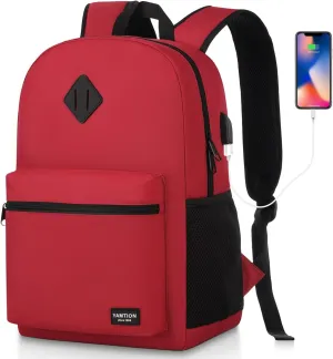 Laptop Backpack,School Backpack Bookbag for Women and Teen Girls Backpack with USB Port for College Students Work