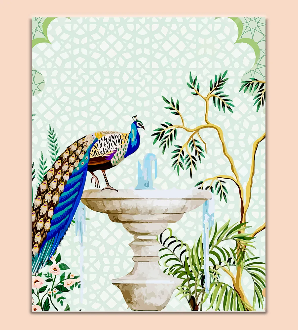 Majestic Grace: The Royal Peacock Haven