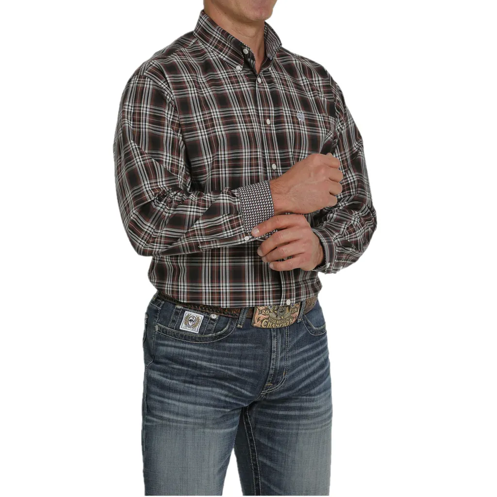 Men's Cinch Plaid Button Down Shirt #MTW1105452-C
