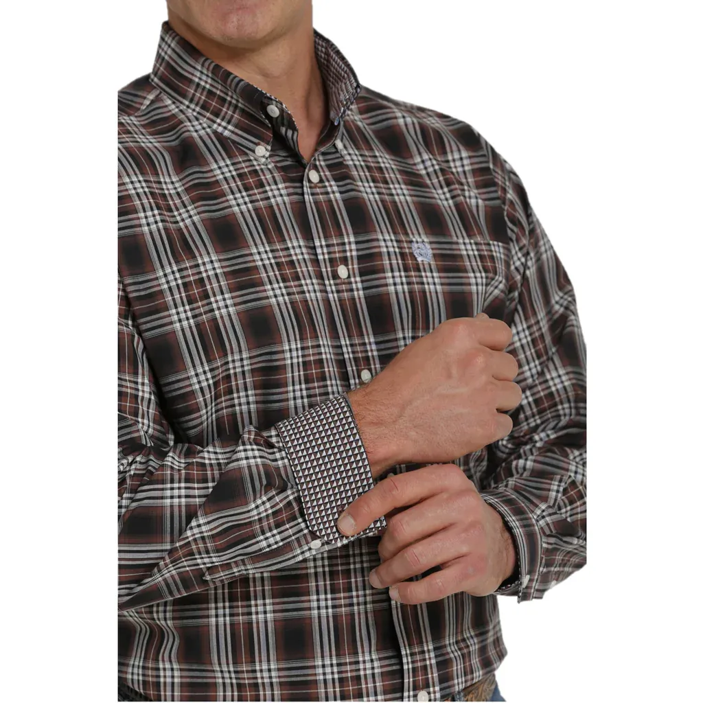 Men's Cinch Plaid Button Down Shirt #MTW1105452-C