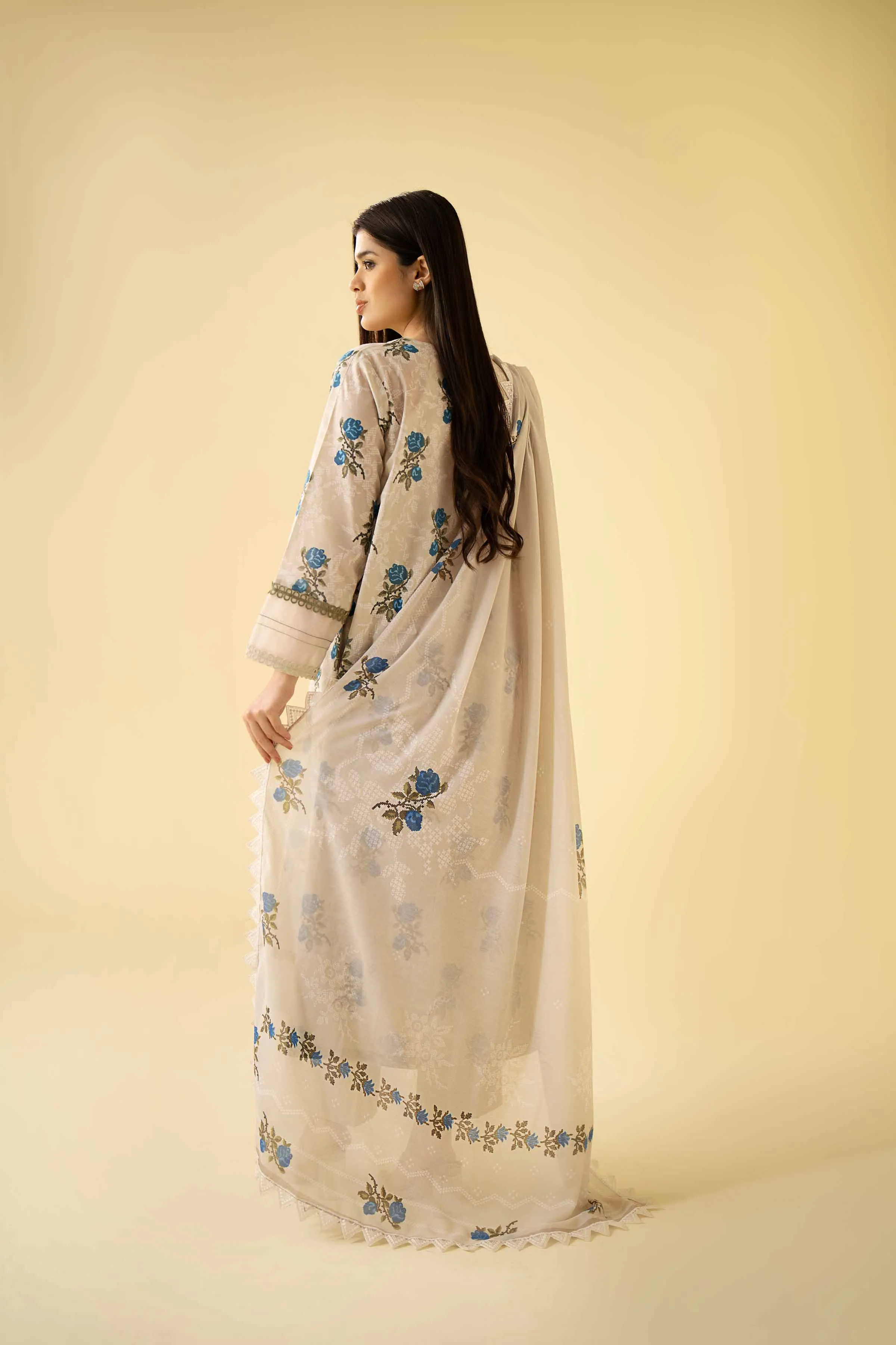 Nishat Linen Spring/Summer Lawn – 2 Piece - Printed Embroidered Suit - 42401567
