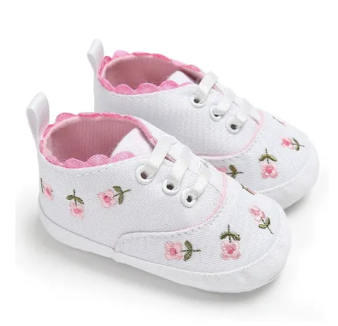 Roselie Embroidered Baby Shoe