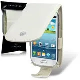 Samsung Galaxy S4 i9500 Leather Flip Case White