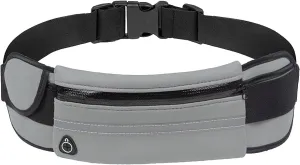 Slim Running Belt, Waterproof Fanny Pack for Men,Phone Holder for Running,Reflective Waist Bag for Men,Runners Belt Pouch,Money Belt,Waist Pack for Running Camping Workout Travel