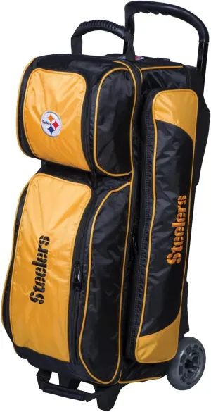 Strikeforce Bowling NFL Three Ball Bowling Roller Bag with Ball, Shoe and Accessory Pockets